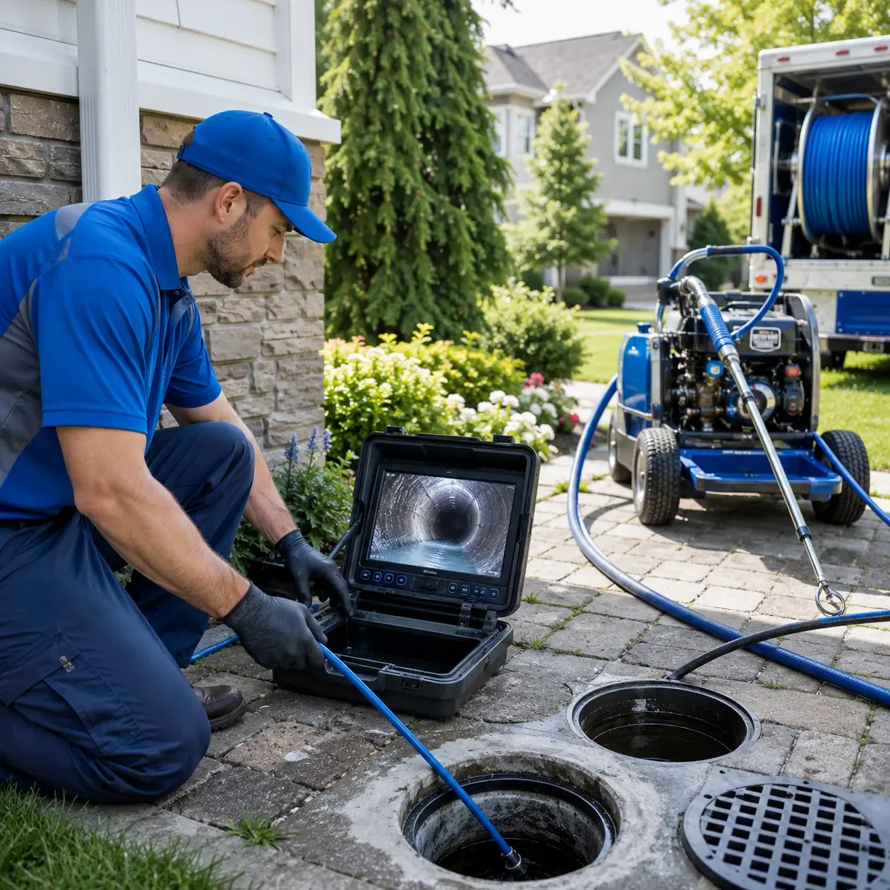 Outdoor drain cleaning professionals serving Galena Park, TX